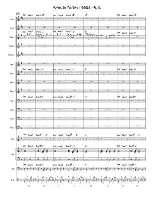 Puttin\' on The Ritz\' - Gray  - Jazz Ensemble - Medium Easy
