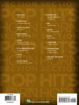 Pop Hits - Horn Section - Book
