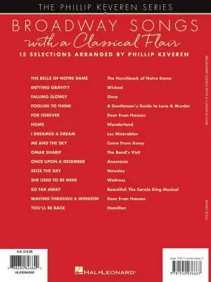 Broadway Songs with a Classical Flair - Keveren - Piano - Book