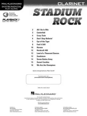 Stadium Rock - Clarinet - Book/Audio Online