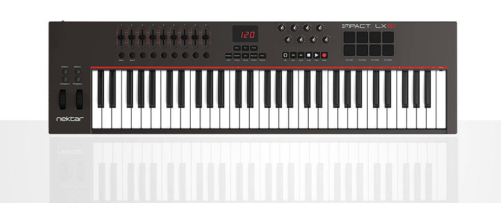 Nektar Impact LX61 USB MIDI Controller (61 Key) | Long & McQuade