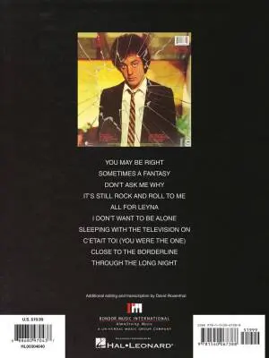 Glass Houses - Joel/Rosenthal - Piano/Vocal/Guitar - Book