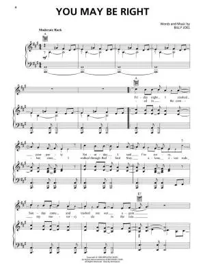 Glass Houses - Joel/Rosenthal - Piano/Vocal/Guitar - Book