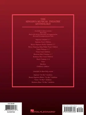 Singer\'s Musical Theatre Anthology, Volume 7 - Baritone/Bass - Book