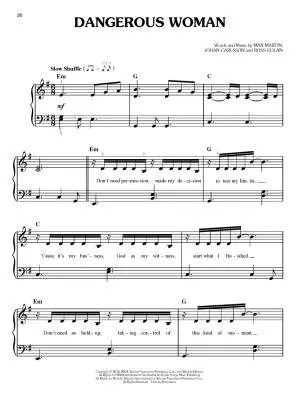 Ariana Grande for Easy Piano - Book
