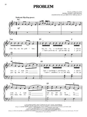 Ariana Grande for Easy Piano - Book
