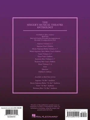 The Singer\'s Musical Theatre Anthology, Volume 7 - Soprano - Book/Audio Online