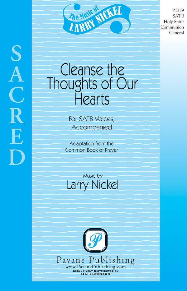 Cleanse the Thoughts of Our Hearts - Nickel - SATB