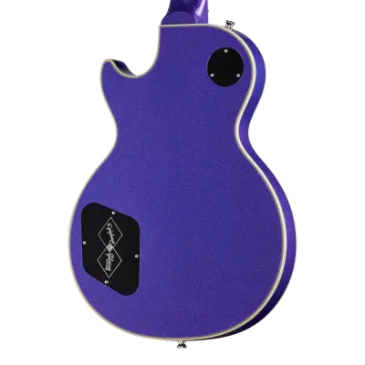 Inspired by Gibson Custom Les Paul Custom Electric Guitar with Hardshell Case - Amethyst Sparkle