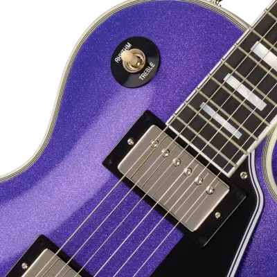 Inspired by Gibson Custom Les Paul Custom Electric Guitar with Hardshell Case - Amethyst Sparkle