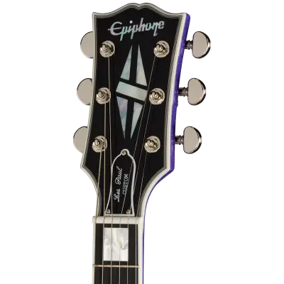 Inspired by Gibson Custom Les Paul Custom Electric Guitar with Hardshell Case - Amethyst Sparkle