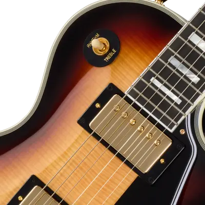 Inspired by Gibson Custom Les Paul Custom Electric Guitar with Hardshell Case - Sedona Burst