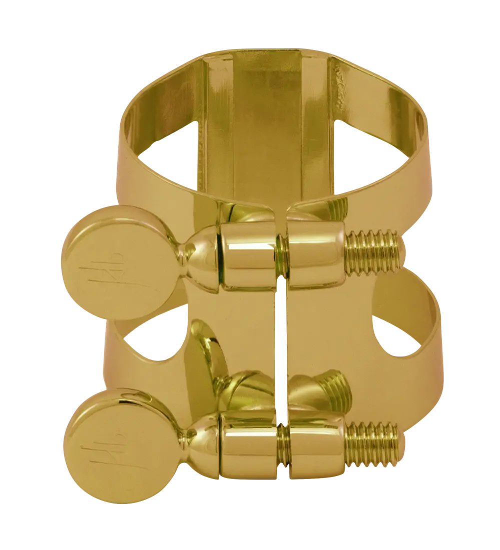 Inverted Soprano Saxophone Ligature - Gold