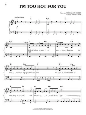 School of Rock - Webber/Slater - Easy Piano - Book