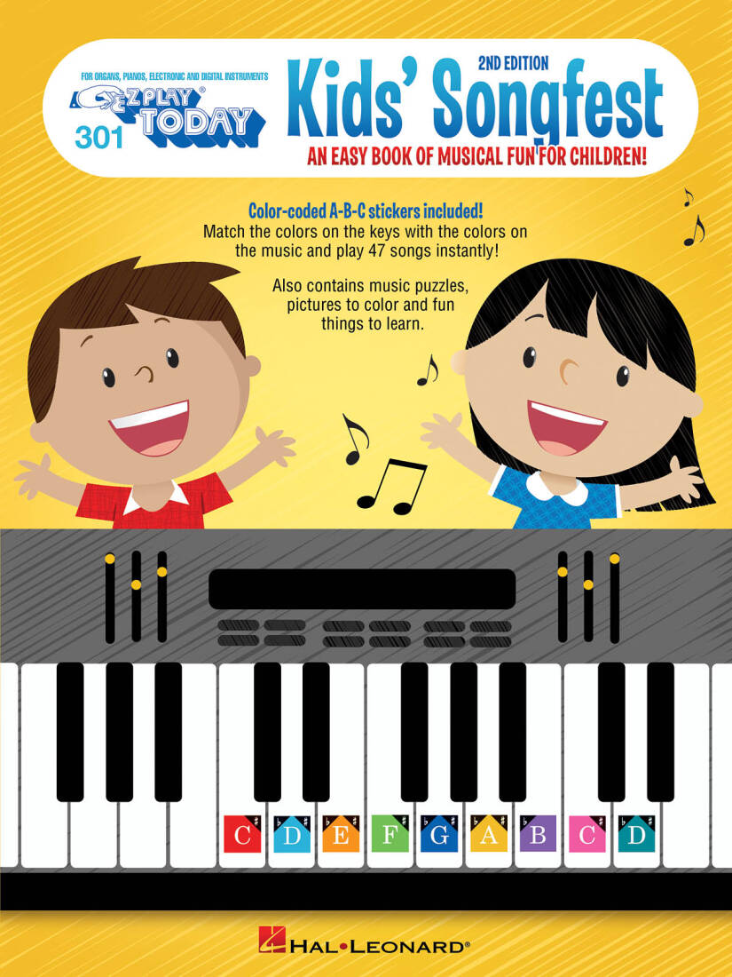 Kid\'s Songfest, 2nd Edition: E-Z Play Today Volume 301 - Electronic Keyboard - Book