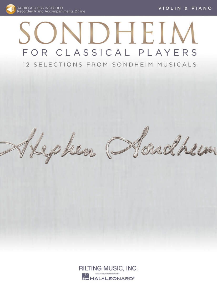 Sondheim for Classical Players - Violin/Piano - Book/Audio Online