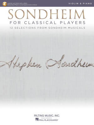 Sondheim for Classical Players - Violin/Piano - Book/Audio Online
