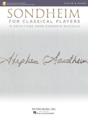 Hal Leonard - Sondheim for Classical Players - Violin/Piano - Book/Audio Online