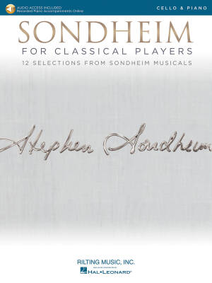 Sondheim for Classical Players - Cello/Piano - Book/Audio Online