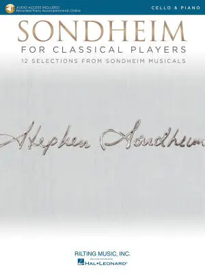 Hal Leonard - Sondheim for Classical Players - Cello/Piano - Book/Audio Online