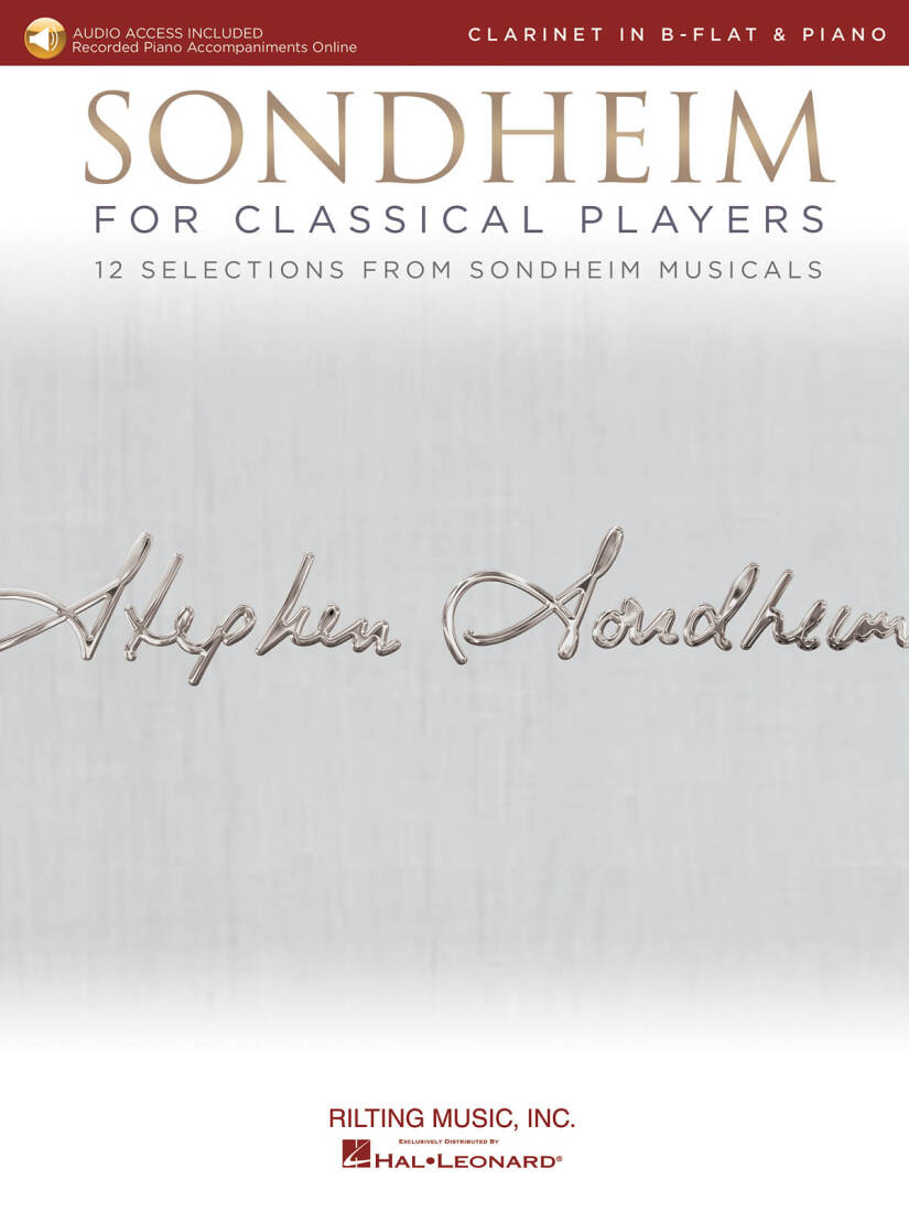 Sondheim for Classical Players - Clarinet/Piano - Book/Audio Online