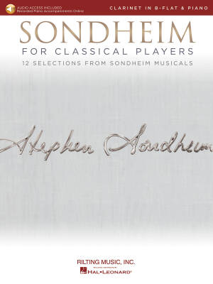 Sondheim for Classical Players - Clarinet/Piano - Book/Audio Online