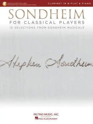 Hal Leonard - Sondheim for Classical Players - Clarinet/Piano - Book/Audio Online
