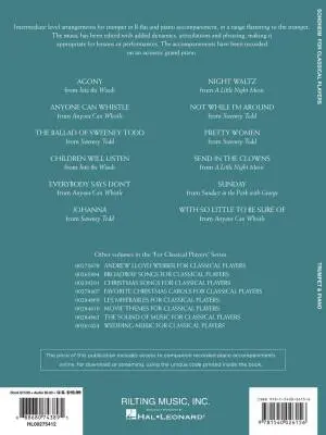 Sondheim for Classical Players - Trumpet/Piano - Book/Audio Online
