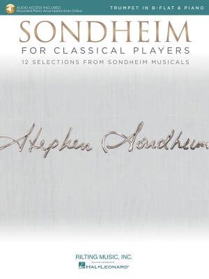 Sondheim for Classical Players - Trumpet/Piano - Book/Audio Online