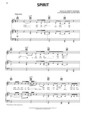 The Lion King (2019) - John/Rice/Zimmer - Piano/Vocal/Guitar - Book