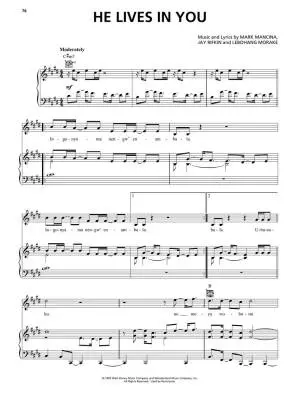 The Lion King (2019) - John/Rice/Zimmer - Piano/Vocal/Guitar - Book