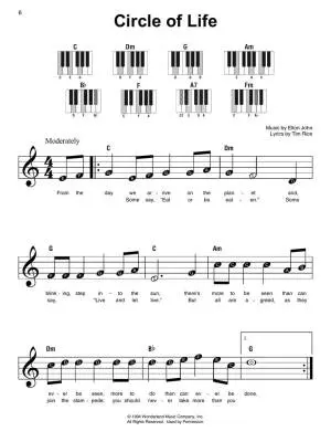 The Lion King: Super Easy Songbook - Electronic Keyboard - Book