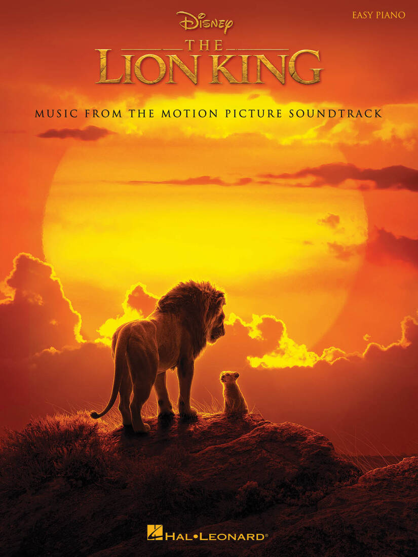 The Lion King (2019) - John/Rice/Zimmer - Easy Piano - Book