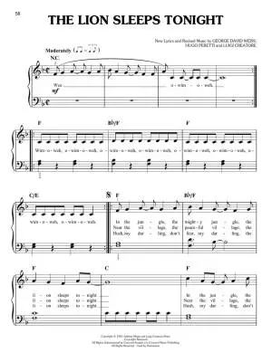 The Lion King (2019) - John/Rice/Zimmer - Easy Piano - Book