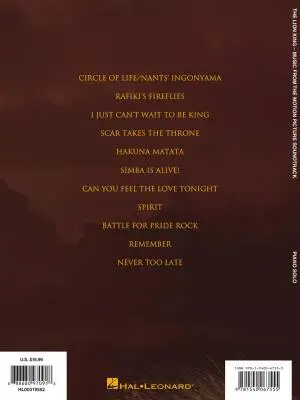 The Lion King (2019) - John/Rice/Zimmer - Piano - Book