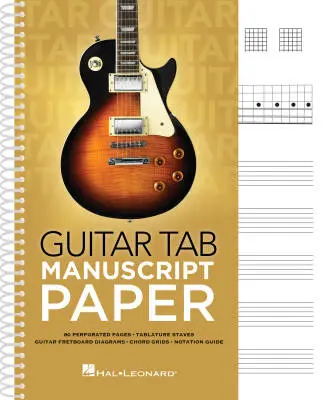 Hal Leonard - Guitar Tab Manuscript Paper - 80 Pages