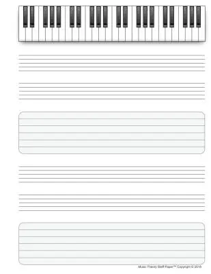 Music Theory Staff Paper - Roberson - 48 Pages