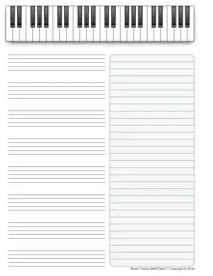 Music Theory Staff Paper - Roberson - 48 Pages