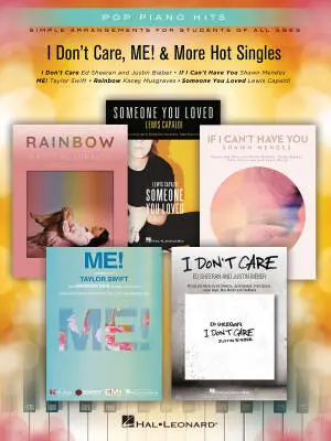 Hal Leonard - I Dont Care, Me! and More Hot Singles - Piano - Book