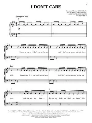 I Don\'t Care, Me! and More Hot Singles - Piano - Book