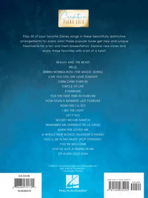 Disney Favorites: Creative Piano Solo - Piano - Book