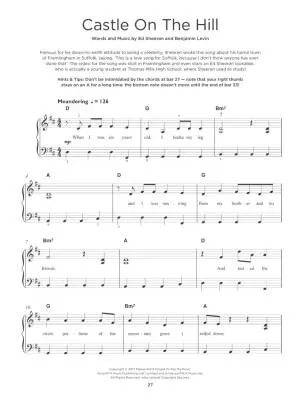 40 Ed Sheeran: Really Easy Piano - Book