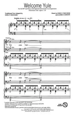 Welcome Yule - Crocker/Curnow - Choral Octavo - SATB Accompanied