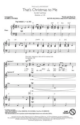 That\'s Christmas to Me - Olusola/Hoying - Choral Octavo - SSA Accompanied