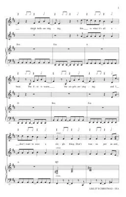 Like It\'s Christmas - The Jonas Brothers/Huff - Choral Octavo - SSA Accompanied