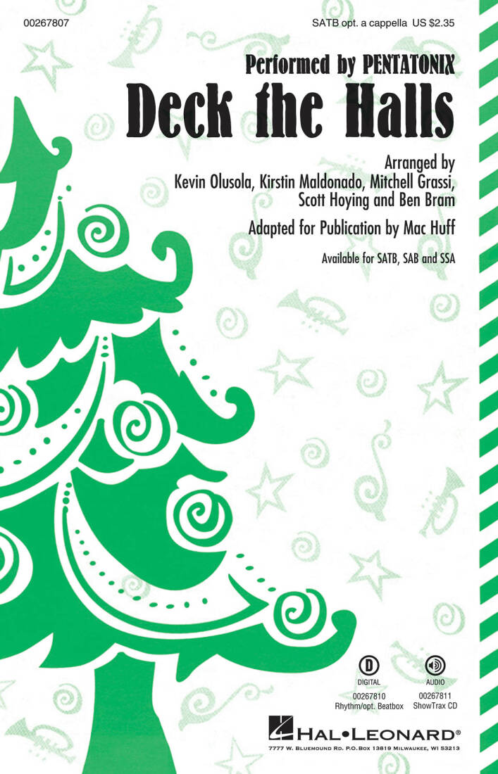 Deck the Halls - Pentatonix/Huff - Choral Octavo - SATB A Cappella