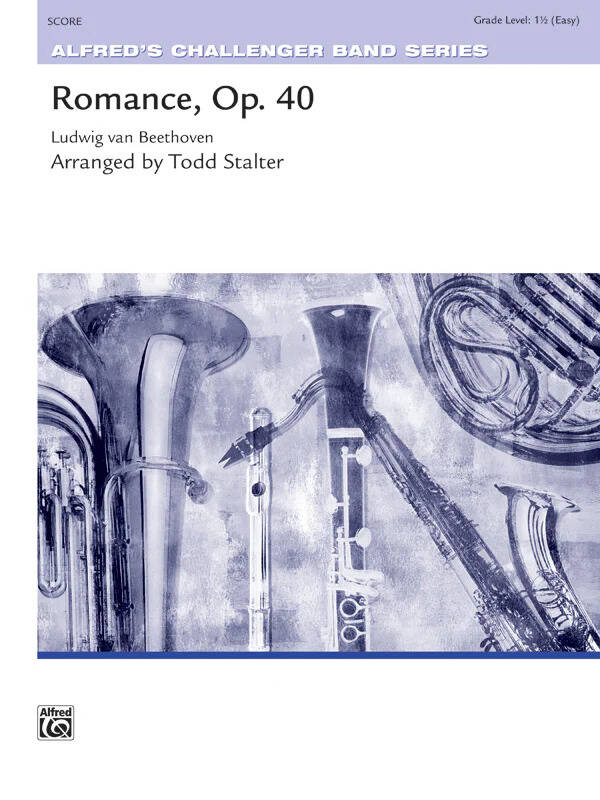 Romance, Op. 40 - Beethoven/Stalter - Concert Band - Score - Gr. 1.5