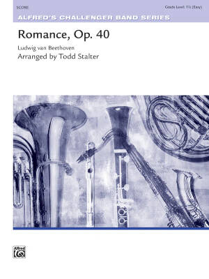 Alfred Publishing - Romance, Op. 40 - Beethoven/Stalter - Concert Band - Score - Gr. 1.5