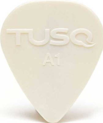 Tusq Pick 0.68mm White - 6 Pack