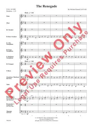 The Renegade - Kamuf - Concert Band - Gr. 0.5